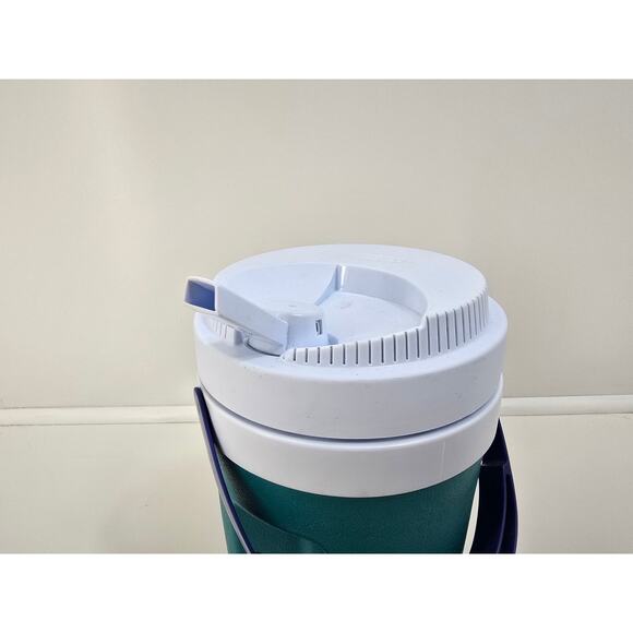 Rubbermaid 1691 Vtg Swivel Spout Insulated Jug 1/2 G Made in USA Teal - Picture 5 of 8